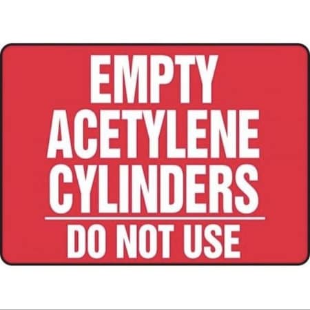 Accuform CYLINDER COMPRESSED GAS SIGN MWLD518XL MWLD518XL
